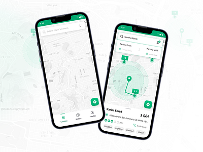 Parking App - case study app appdesign figma find parking mobileapp parking parking space ui ui design uidaily uidesign uiux