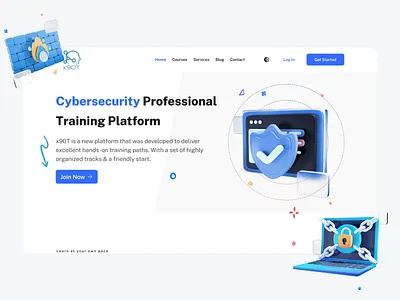 x90T - E-learning website UI cybersecurity dark mode e learning educate education figma hacking learn learning platform security ui uidesign uiux ux uxdesign web design webdesign website