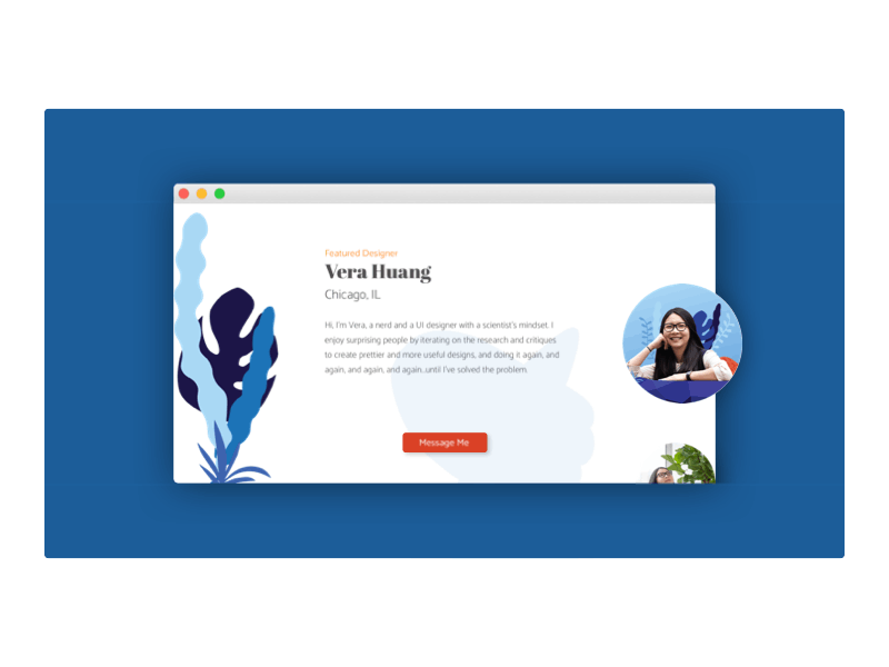 Daily UI 006: User Profile animation daily ui 006 dailyui dailyuichallenge design illustration principle profile page profiles sketch ui uidesign webdesign website