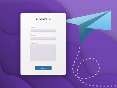 Daily UI 028: Contact Us 028 contact contact form contact page contact us dailyui dailyui 028 dailyui028 dailyuichallenge design illustration purple purple gradient sketch ui uidesign website