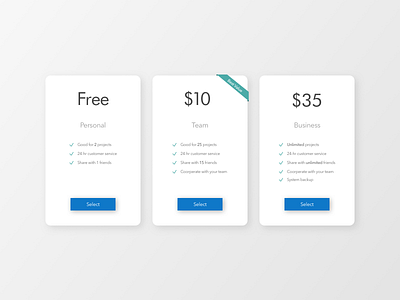 Daily UI 030: Pricing