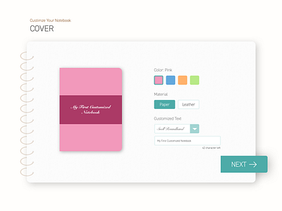 Daily UI 033: Customize Product 033 customization customize product dailyui dailyui033 dailyuichallenge design sketch teal uidesign website