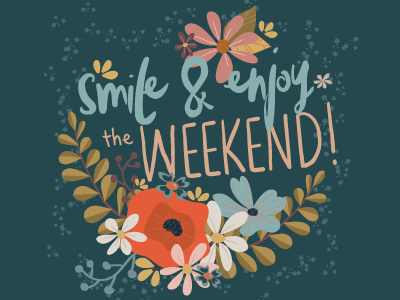 The Weekend design digital illustration floral flowers illustration illustrator weekend