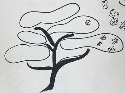 Dogwood flower handdrawn illustration prismacolor promnightfistfight spring tree