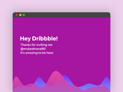 Hey Dribbble! drafted giveaway invite invited new
