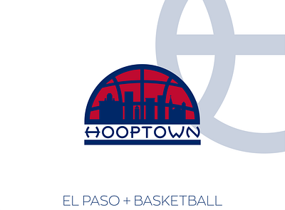 HOOPTOWN Logo Concept brand identity branding design flat icon logo