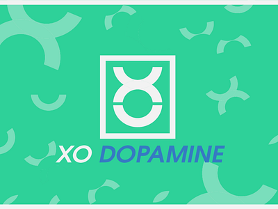 XO Dopamine brand agency brand identity branding clean concept creative design design concept flat icon idenity illustration logo logo design pattern type typography vector