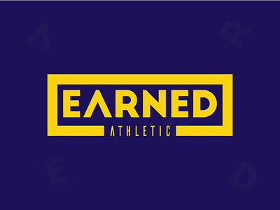 Earned Athletic abstract logo app brand agency brand identity branding clean colorful logo concept creative design design concept flat icon identity illustration logo logo design minimal vector web