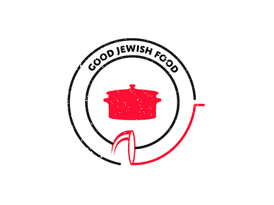 Good Jewish Food Logo 2 09 ai aikido branding designer designing food graphic jewish logo logoart stamp texture vector