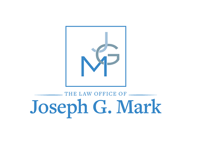 Josephg.Markartboard 18 2d attorney blue clean client efficiency efficient initials law law logo lawoffice logo monogram real estate subtle vector watermark