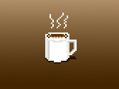 Pixel Coffee coffee icon low res pixel art