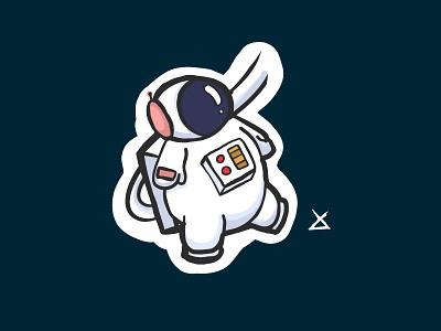 Space! adobe draw astronaut illustration motion space sticker