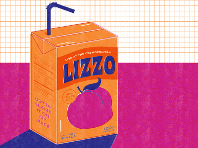 blame it on my juice 2019 bright illustration juice music peach texture