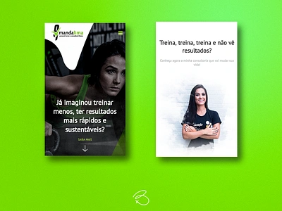 Amanda Lima - Personal Trainer logotipo marca tipografia ui web website