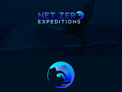 Logo for expedition team adventure branding design expeditions logo ocean sea typography vector whale