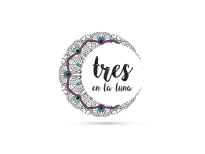 Logo - Tres en la luna design logo vector