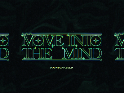 MOVE INTO THE MIND album artwork art cover design electronic music graphic design illustrator logo mind photoshop retrowave trippy typography vector