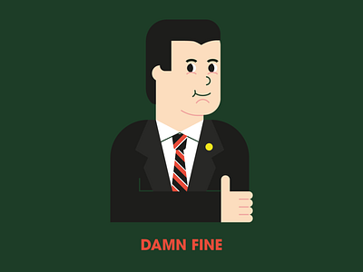 Damn fine Cooper cooper design graphic design icon illustration illustrator lynch twin peaks vector