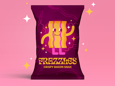 Frazzles crisps art branding character design chips crisps design graphic design illustration illustrator packaging photoshop shapes typography vector