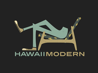 Hawaii Modern Logo chuck taylors hawaii illustration logo midcentury midcentury modern vintage