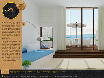 Michelle Beach booking design hotel ui ux web design website