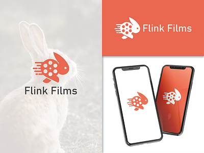 Flink Films animal art brand identity branding creative designer designs film filmmaker films flink logo logodesigner nimble production rabbit speed vector
