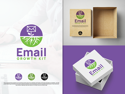 Email Growth Kit art brand identity branding creature design designer email grow growth kit leafs logo logodesign vector