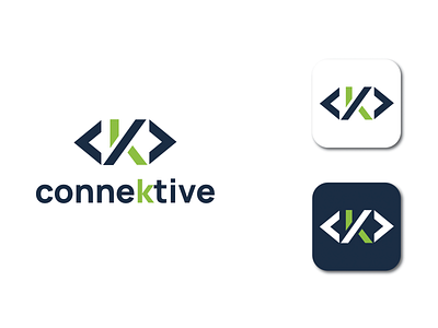 connektive branding businesses coding connecting creative designer icon logodesigner logos minimal programming service simple technology vector