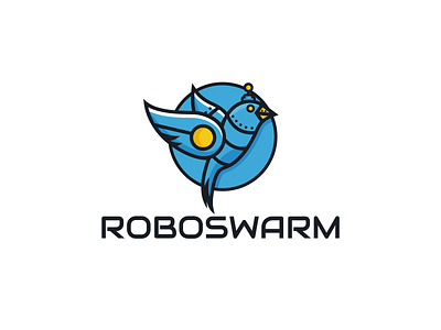 Roboswarm bird bird logo brandidentity branding combination logo creative designer icon ideas illustration internet logodesign logos robot starling swarm vector web