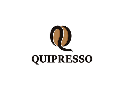 Quipresso art bean branding business coffee coffee bean coffee time creative design designer elegent icon lettermark logodesigner logos office services simple sophisticated logo vector