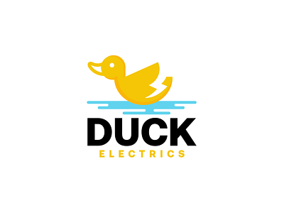 Duck electrics animals art branding business company creative design designer duck duck logo electrics icon illustration logodesigner logos negative space negative space logo simple studio vector