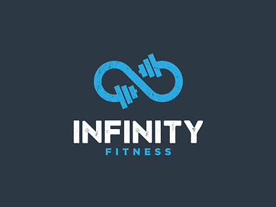 Infinity Fitness art brandidentity branding business creative designer dumbell fitness logo healthy icon illustration infinity logodesigner logos simple sports logo studio training vector vintage logo