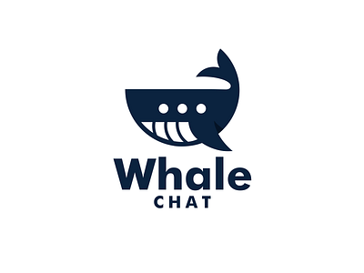 Whale Chat agency art brandidentity branding business chat chat design combination logo communication design creative design designer fish logo illustration logodesign logodesigner logos simple logo vector whale logo