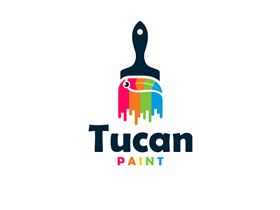 Tucan Paint animals art bird logo brandidentity branding colors construction logo creative designer designs homes illustration logodesign logodesigner logodesigns logos paint tucan vector