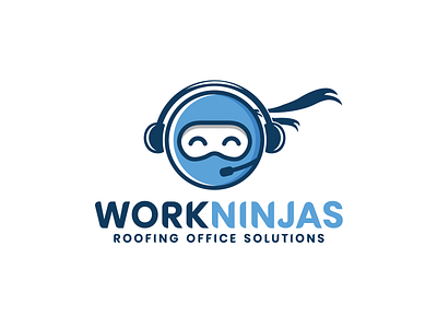 Work Ninjas art brandidentity branding combination logo creative designer headphone illustration logo logodesign logodesigner logodesigns logos ninja logo office design playful logo vector work youthful