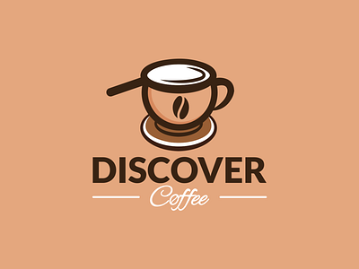 Discover Coffee project art brandidentity branding coffee bean coffee cup coffee logo creative designer discover illustration logo logodesigner logodesigns logos magnifying glass search engine search logo vector youthful