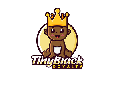 Tiny Black Royalty art baby design branding combination logo combination mark creative crown design designer fun design illustration logo logodesigner logodesigns logos mascot mascot design playful design royalty vector