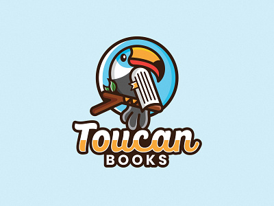 Toucan books art branding creative design designer graphic design illustration logo logodesigner logos vector