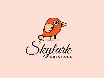 Skylark Creations abstract art bird logo birds branding combination mark creations creative design designer fun design graphic design illustration logo logodesigner logos playful design simple vector youthful