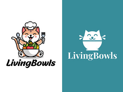 Living Bowls adorable animal art branding cartoon character creative cute design designer funny happy illustration logo logodesigner logos mascot pets playful vector