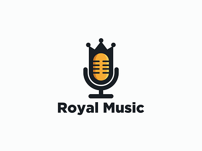 royal music brand identity crown designer logo design logos music royal