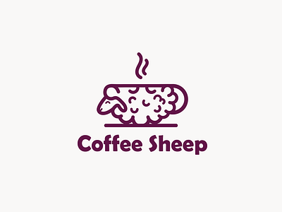 coffee sheep animals brand identity clever coffee coffeeshop coffeetime creative designer logo logodesigner logodesigns sheep