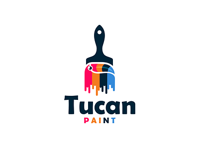 tucan paint awsome color designer logo logodesign logodesigner paint tucan