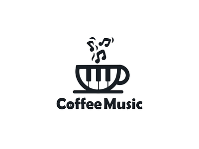 coffee music art coffee coffeeshop coffeetime creative designer designs logo logodesigns music