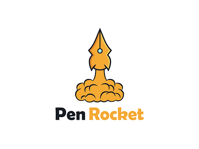 pen rocket art creative designer logo logodesigner logodesigns pen rocket space writting