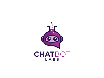 chat bot art brand identity branding chat illustration laboratory logodesigns logos message robot robotic