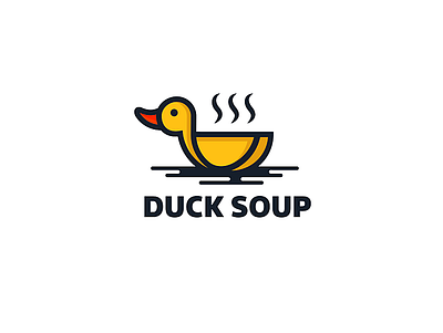 duck soup adobeillustator art brandidentity branding designs duck food food and drink logodesign logodesigner logomark photoshop soup