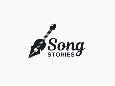 Song Stories adobe art brandidentity branding designer graphicdesign guitar logo logodesign music pen song stories writers writing