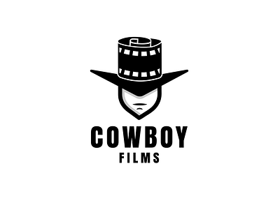 cowboy films art brand identity classic cowboy designer designs dribbble film filmmaker logo logodesigner logos movies