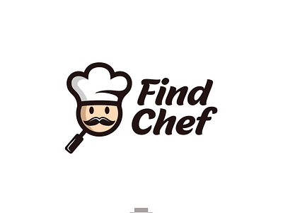 find chef art brand identity chef find food food and drink logo logodesigner logodesigns